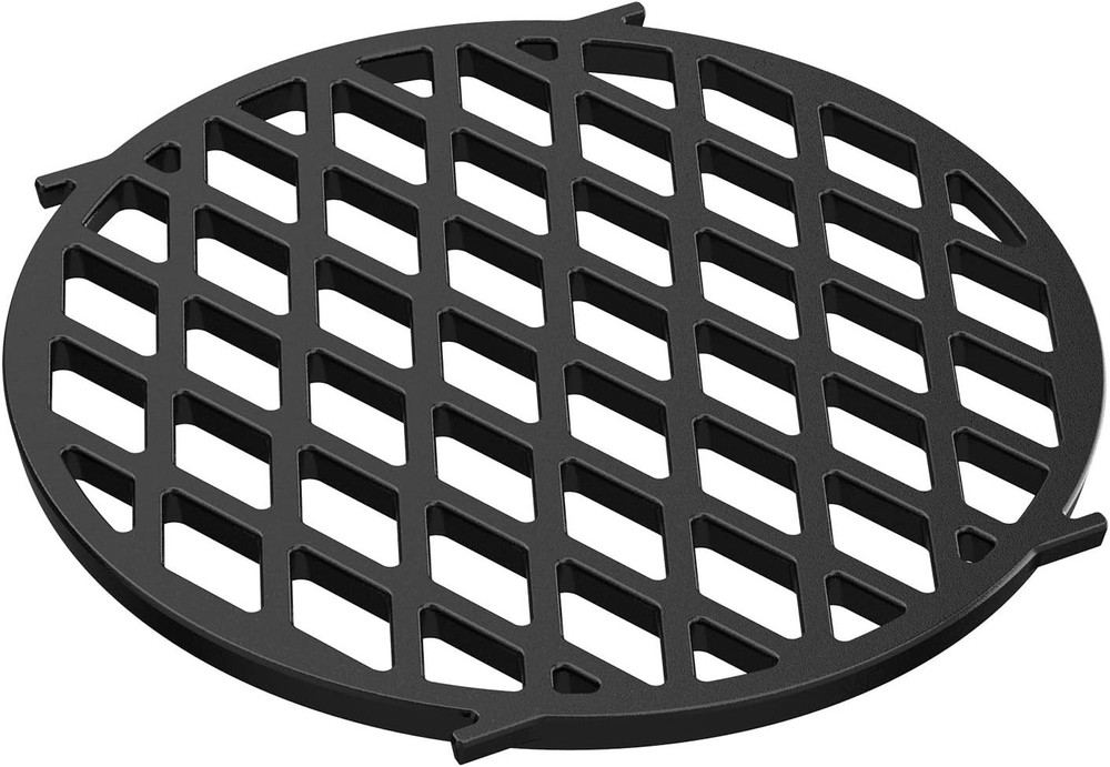 Round Cooking Grate Porcelain-Enameled Cast-Iron For 22.5″ Weber Charcoal Grills