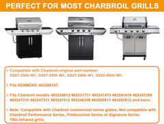 Grill Emitter Plates Replacement for Charbroil TRU-Infrared 4-Burner Kenmore BBQ