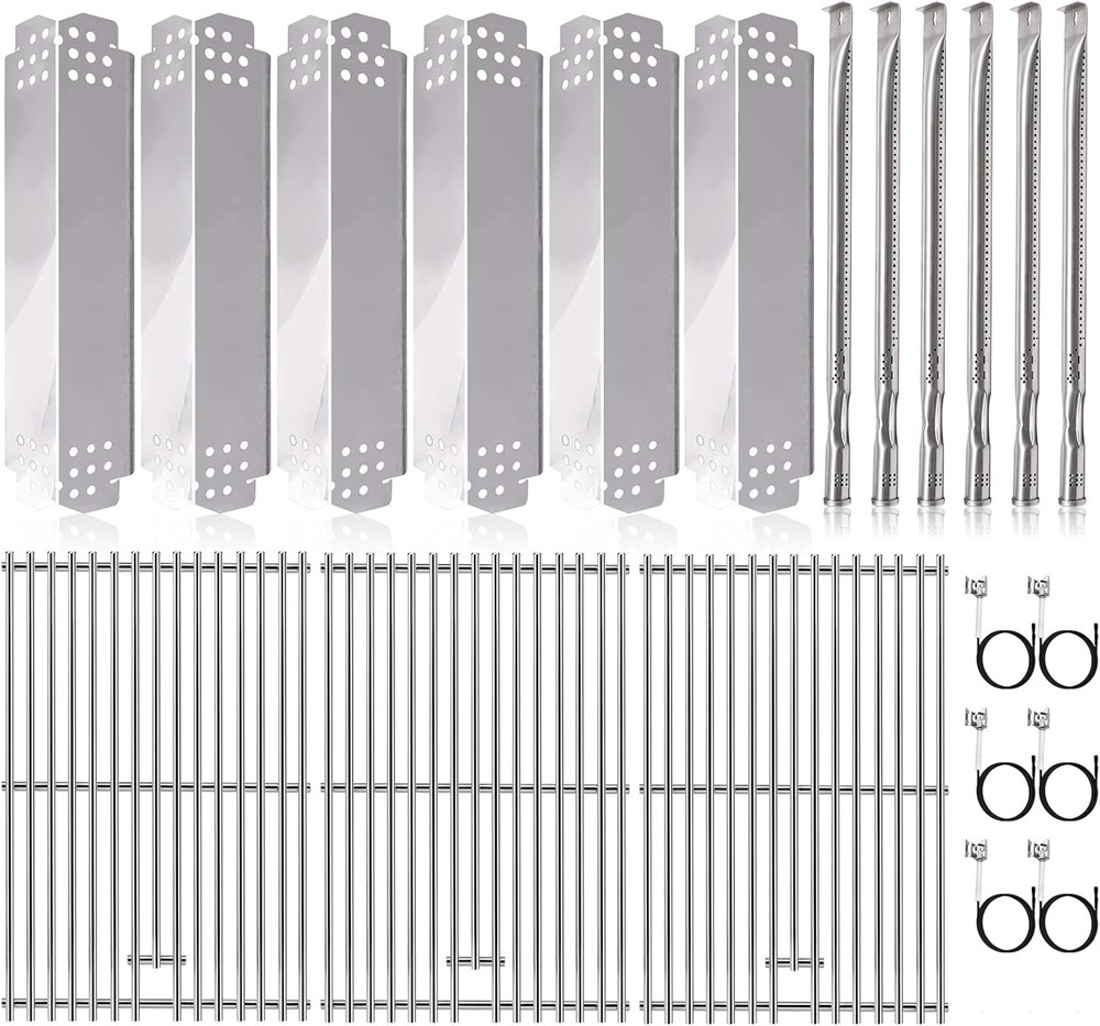 Hiorucet Grill Grates For Nexgrill 6 Burner 720-0896B Stainless