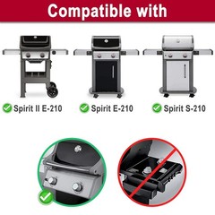 3PK 15.3″ Porcelain Steel Flavorizer Bars for Weber Spirit I & II 200 Series