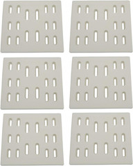 Ceramic Radiant Flame Tamers for Gas Grills – 6 Pack Replacement Parts