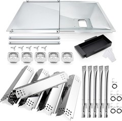Grill Parts for Nexgrill 720-0888N 720-0888 720-0888A GREASE TRAY BURNERS PLATES