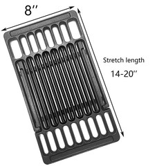 Cast Iron Adjustable Cooking 4 Grates Universal Expandable Adjust Cooking Gri…