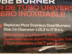 rinkmann 812-7234-S2 Grill Parts Pro Universal Stainless Steel 1″ Tube Burner