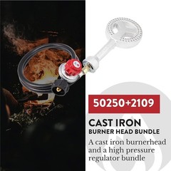 Manual Control High Pressure Propane Burner Head & Regulator Complete Set