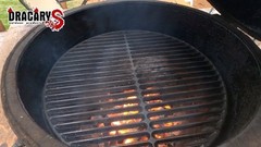 15.5 Inch Cast Iron Grill Grate Round Searing Grid for Medium Kamado Charcoal