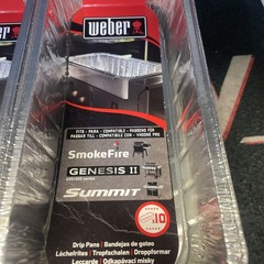 Weber 6498 Drip Pans Pellet/Summit/Genesis 2 case of 40