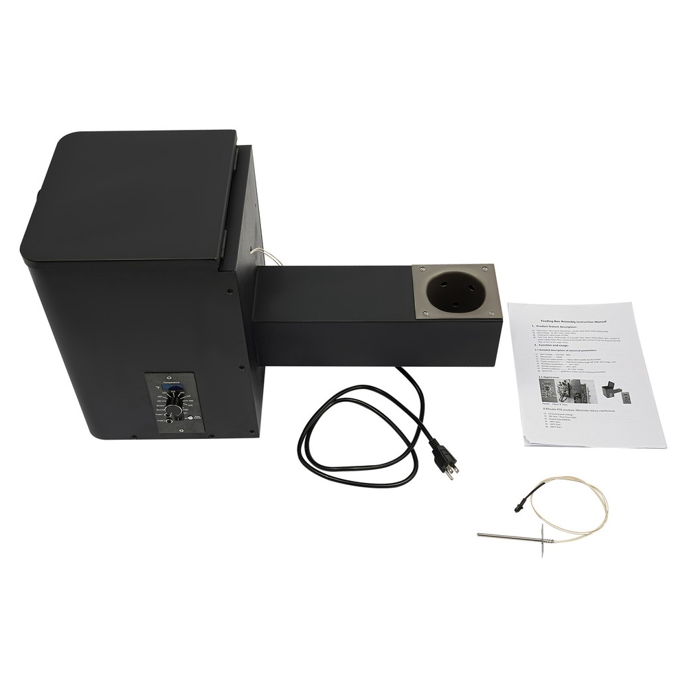 Pellet Smoker Hopper Assembly Kit Electric Wood Grill Part Hopper Conversion Set