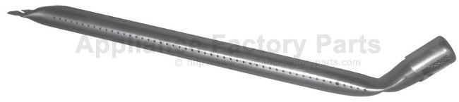 Music City Metals 14651 burner, str pipe, ss, 13.5 x 0.75; Sterl