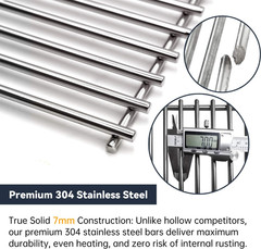 7MM 304 Stainless Steel Grill Grates for Weber Genesis E310 E320 E330 S310 S320