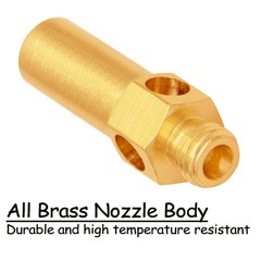 Uenede 10PCS Brass Burner Jet Nozzle for Cast Iron Propane Gold