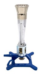 Meker Bunsen Burner, Natural Gas – Flow Control, Flame Stabilizer, Air Adjust…