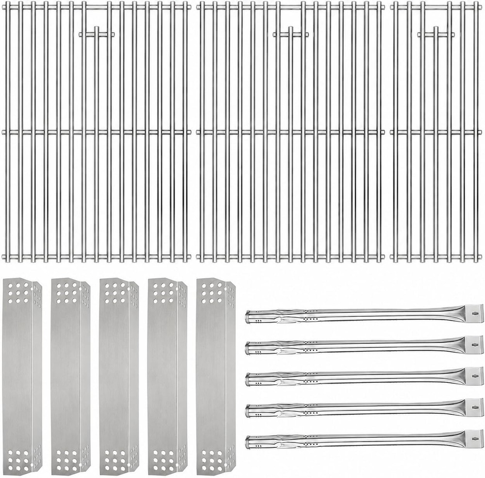 Grill Parts Kit for Nexgrill 5 Burner 720-0882A Gas Grill, Stainless Steel Grill