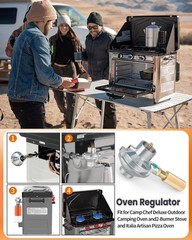 Oven Regulator Fit For Camp Chef Deluxe Outdoor Oven, Silver/yellow