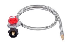 GasSaf 4FT Adjustable High Pressure Propane Regulator with Hose