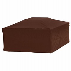 Mr. Bar-B-Q 07845BBGD Fire Pit Cover, Dark Brown PVC, 18 x 38-In. Square –