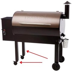 Traeger Caster & Leg Kit 2″ Square Fits Texas Elite 34 , KIT0125-AMP – 2-Pack