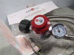 Gas One 2123 High Pressure Propane Regulator w/ Hose & Gauge 0-30 PSI NEW