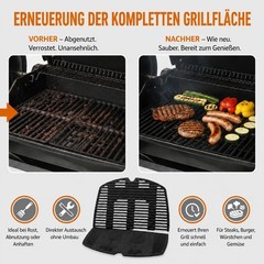 Uniflasy 7646 7584 Cast Iron Grill Grates for Weber Q300 Q320