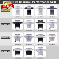 Grill Parts for Charbroil Performance 2-Burner 463630021 463655021 463655421 463