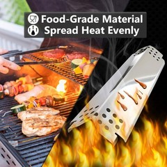 Grill Replacement Parts for 5 & 4 Burner Models, Heat Shield Plates & Burner Tub
