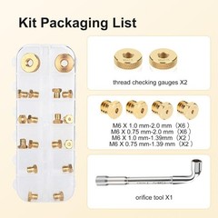 Natural Gas Orifices Nozzle Conversion Kit,DIY Burner Replacement Parts Brass…