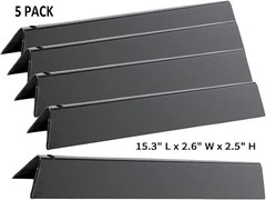 5 Porcelain Steel Flavorizer Bars 15.3″ for Weber Spirit 310 320 330 Grill 7636
