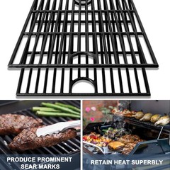 Grill Grates Cast Iron 17 Inch for 720-0830H, 720-0783E, 720-0888, 463344015