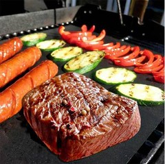 Non-stick Surface, Reusable BBQ Grill Mat, Set of 3