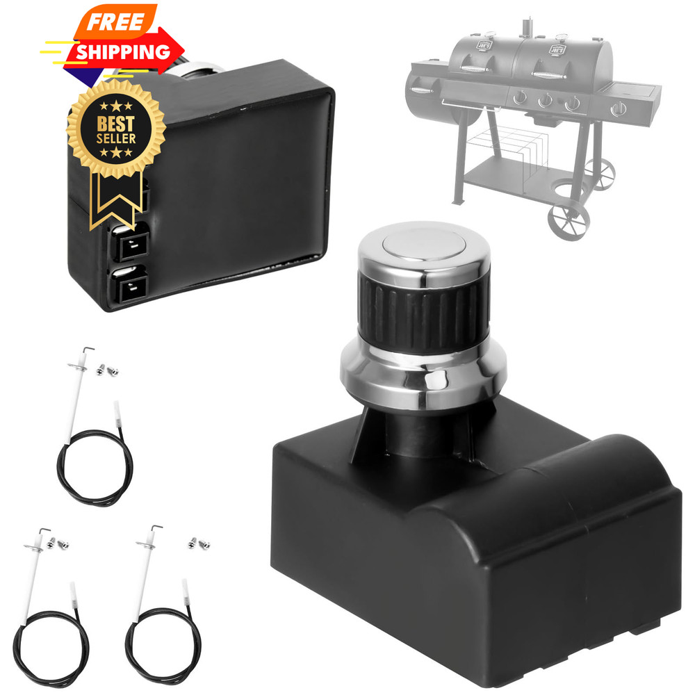4-Outlets Grill Igniters Replacement for Nexgrill, Black