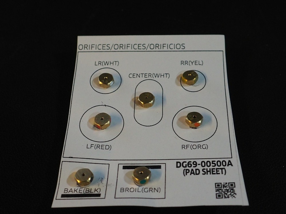 New Samsung Oven Range Natural Gas to Propane Conversion Kit DG69-00500A
