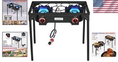 Efficient Outdoor Cooking with High Output Propane Grill: 60,000 BTU Each Burner