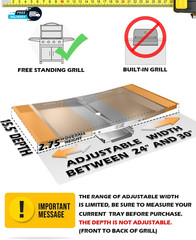 Grease Tray with Catch Pan Dyna Glo Grill Replacement Parts Adjustable Stainless