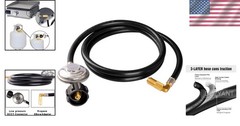 Blackstone-Compatible 6ft Propane Regulator & Hose – Ideal for 20lb Tanks