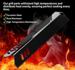 3 PCS 143/16 Inch Porcelain Steel Heat Plate Fits Master Cook Backyard Grill