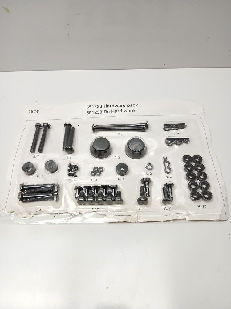 King-griller OEM Parts. Hardware Pack For 1816 Gambler Portable Charcoal Grill.