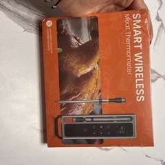 Wireless Meat Thermometer Digital-5.3 Bluetooth for Stable 800ft BQ02, Black