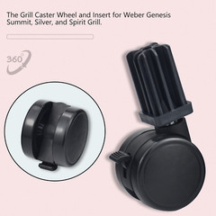 Grill Caster Wheel 6414 306414 Replacement Parts for Weber Genesis Summit Spirit