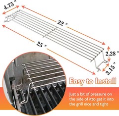 Grill Warming Rack for Weber Spirit Grill 7641 Warming Rack Spirit 300 Series, G