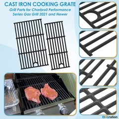 Grill Parts Cooking Grate Heat Plate Fits Charbroil Performance 2 Burner