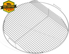 Hinged Grill Grate 21.5in for Weber 22in Charcoal Grills Kettle Performer