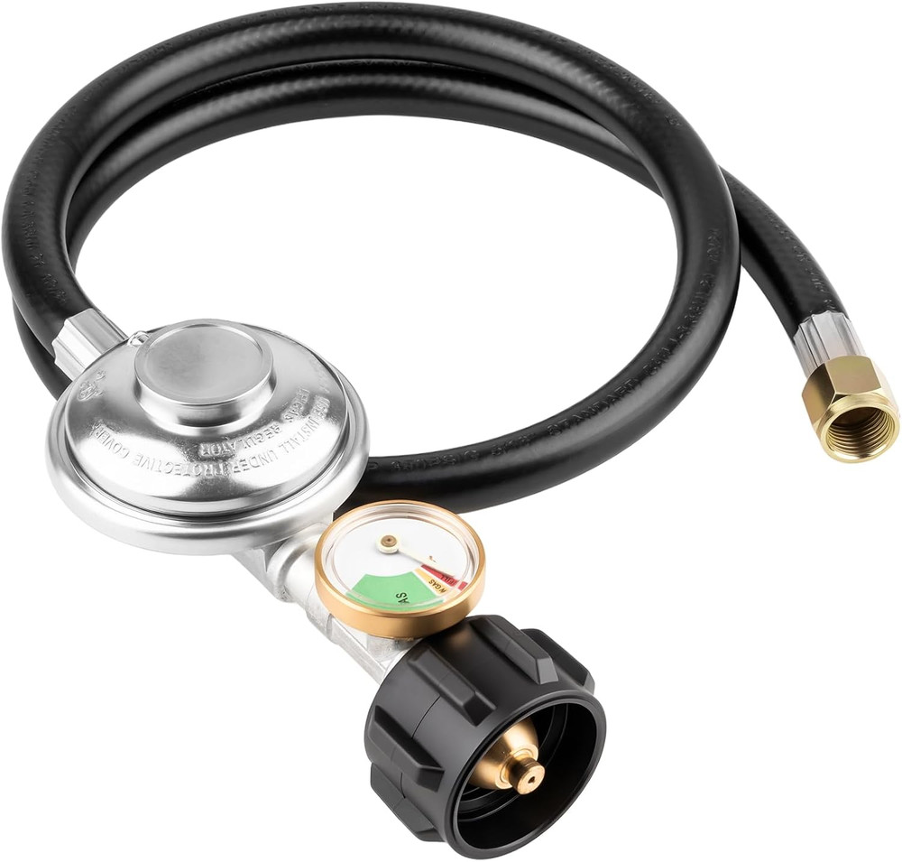 3 Feet Propane Regulator with Hose, Propane Tank Hose, Gas Grill Regulator and H