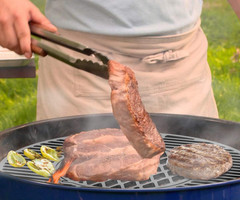 Cast Iron Grill Grate Replacement Gourmet BBQ System for Weber 22Inch Kettle Cha