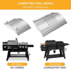 Flame Broiler Kit for Pit Boss Platinum KC Combo For PitBoss 1020/1285, Gray