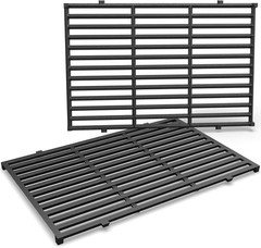 7638 17.5 Inch Cast Iron Grill Grates for Weber Spirit I & II 300, E-310 E-330