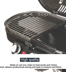 Matte Cast Iron Cooking Grate for Coleman Roadtrip Swaptop Grills LX LXE LXX,…