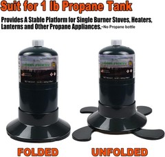 Propane Cylinder Base 16oz/1lb Gas Cartridge ABS Plastic Base Bracket Gas Bottle
