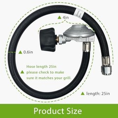25IN for Weber Hose and Regulator Kit, for 25in for Weber Genesis/Spirit/Sumit