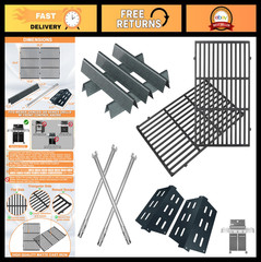 Replacement Grill Parts for Weber Genesis 300 – Flavorizer Bars, Grates, Burners