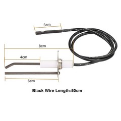 Fire Pit Grill Igniter Kit, Grill Igniter Replacement with 2 Outlets and Grou…